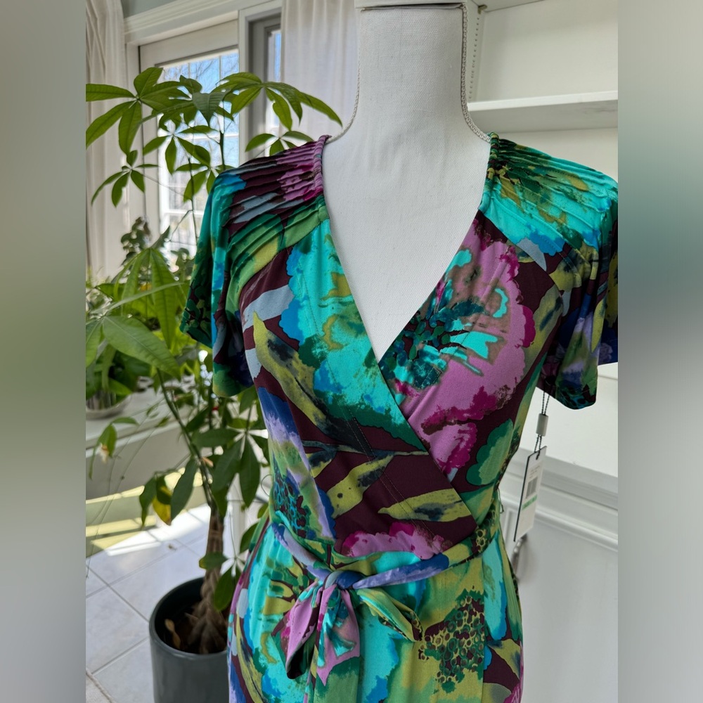 Calvin Klein blue/green dress